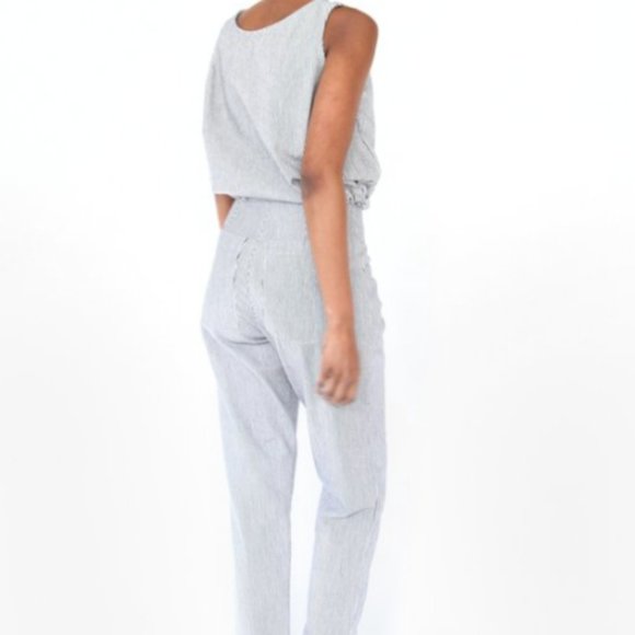 Esby Apparel Mercy Cigarette Pant Indigo Stripe 8 - Picture 5 of 6